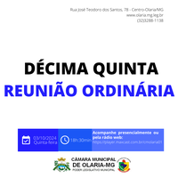 15ª Reunião Ordinária