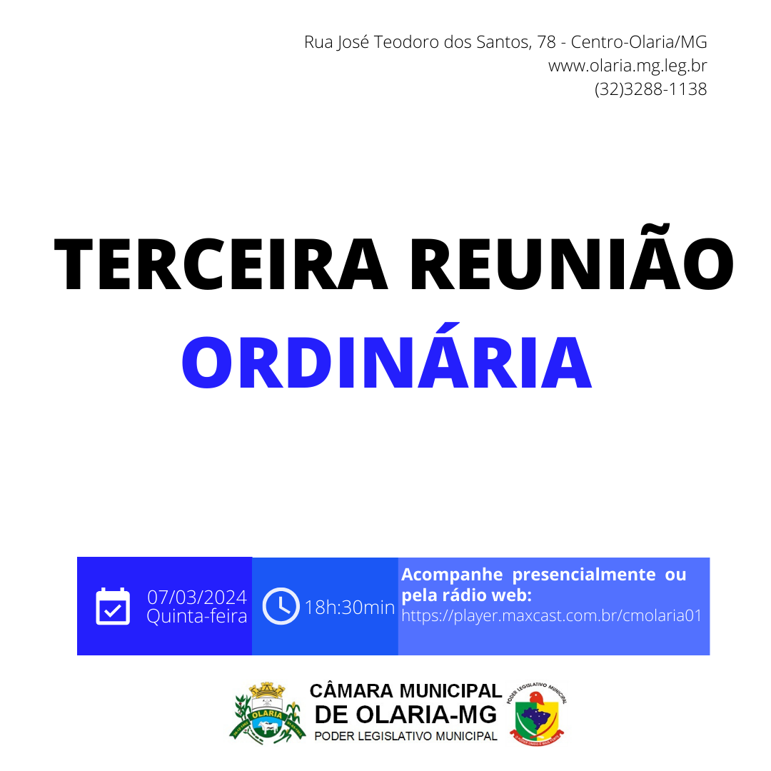 3ª Reunião Ordinária 2024