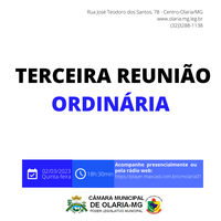 3º Reunião Ordinária