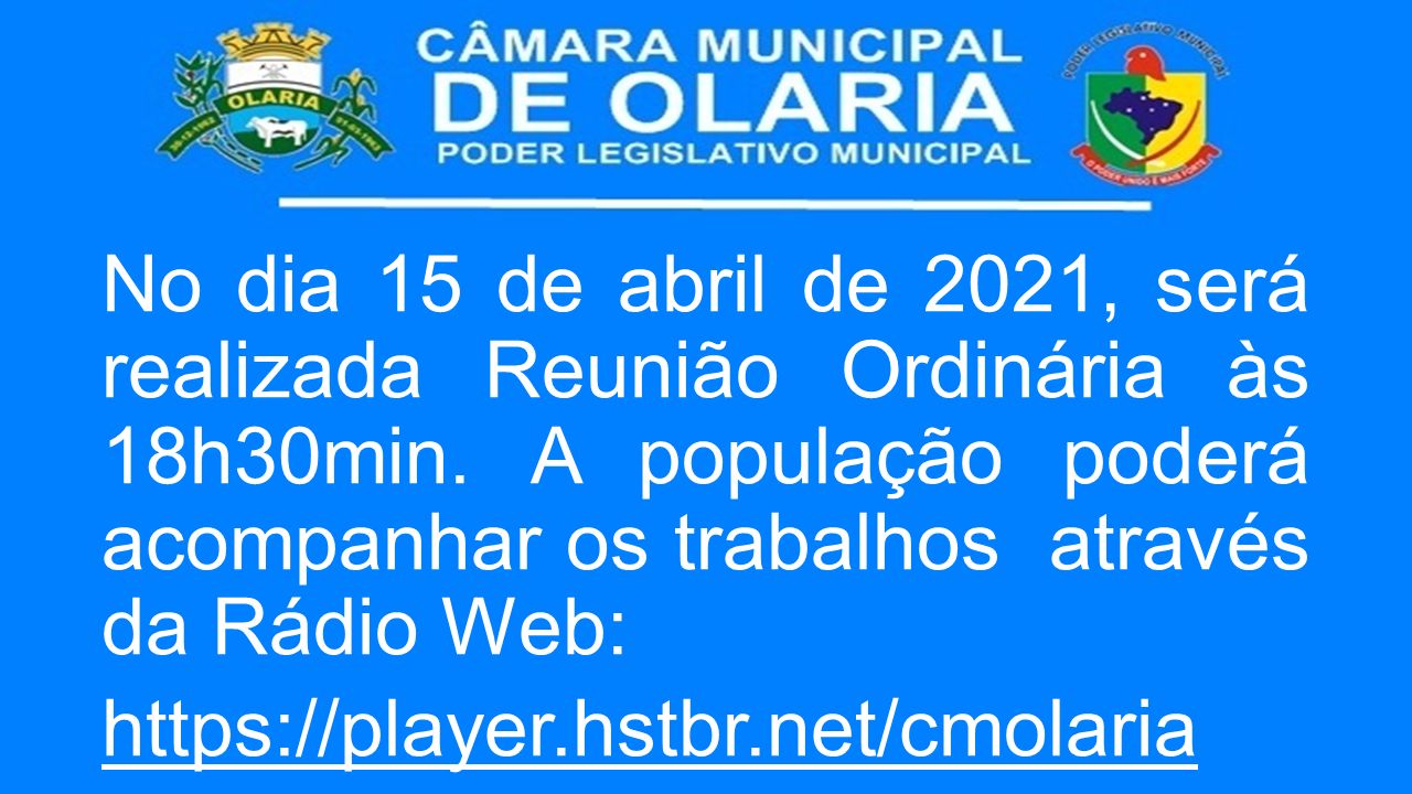 Convite para 8ª Reunião Ordinária de 2021