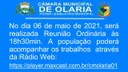 Convite para 9ª Reunião Ordinária